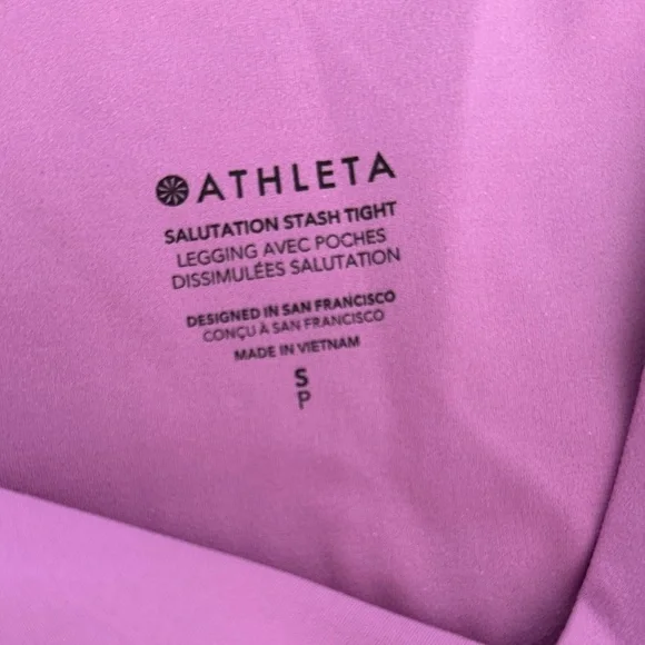 Athleta sz S Salutation Stash Tights NWT - Picture 5 of 7